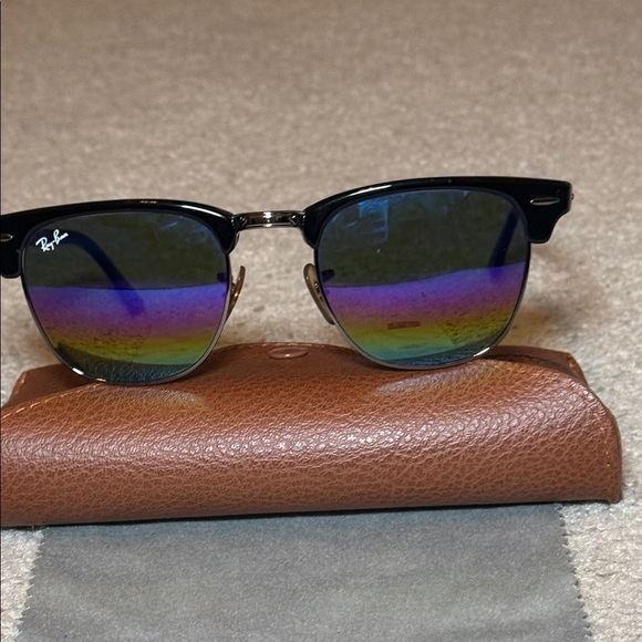 Ray-Ban Sunglasses with Blue and Purple Lenses - Picture 8 of 10